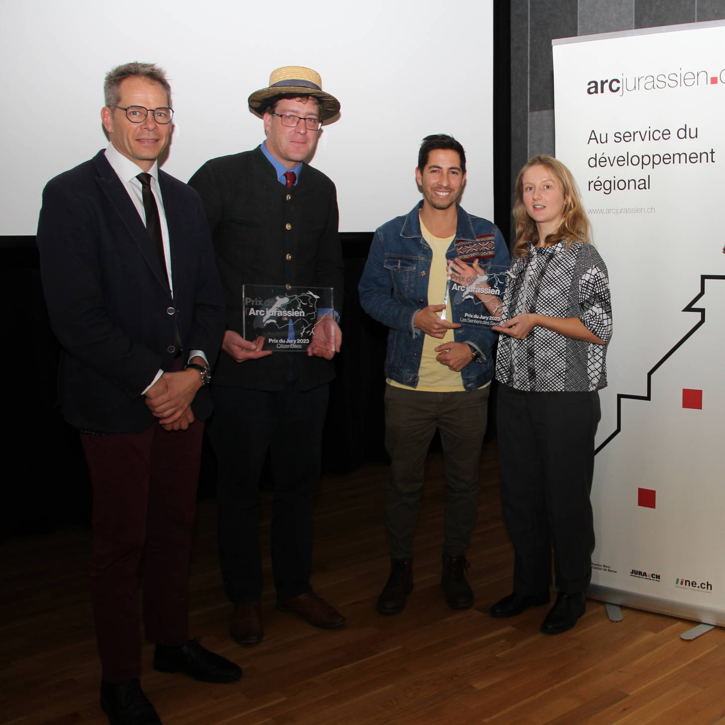 L'agrodistillerie Gagygnole, Les Sentiers des Savoirs et CitizenBees récompensés par le Prix de l'Arc jurassien