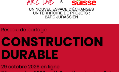 ARC LAB et regiosuisse lancent un réseau dédié à la construction durable