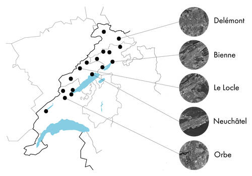 Villes pilotes du projet-modèle du RVAJ