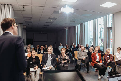 Raphaël Ciocchi, président d'arcjurassien.ch, aux 10 ans de TalentisLAB, le 4 mars 2026 à Bienne