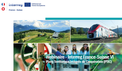 Webinaire de présentation de la priorité V du nouveau programme Interreg France-Suisse