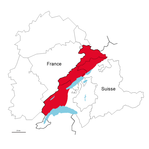 Carte de l'Arc jurassien