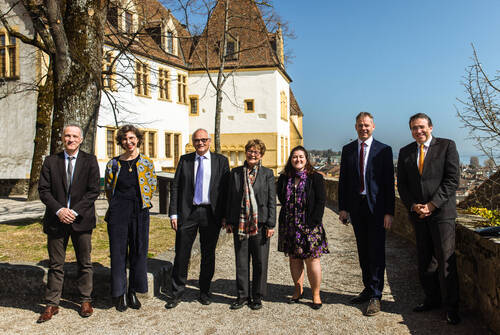 Bureau politique d'Arcjurassien.org le 24 mars 2022, Château de Neuchâtel